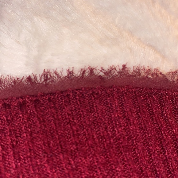 Maroon Skater Dress with Bell Sleeves - Picture 2 of 2